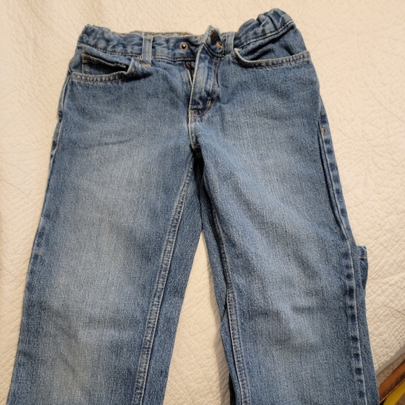 Boys Jeans Size 8 Snap closure adjustable waist - Picture 2 of 3